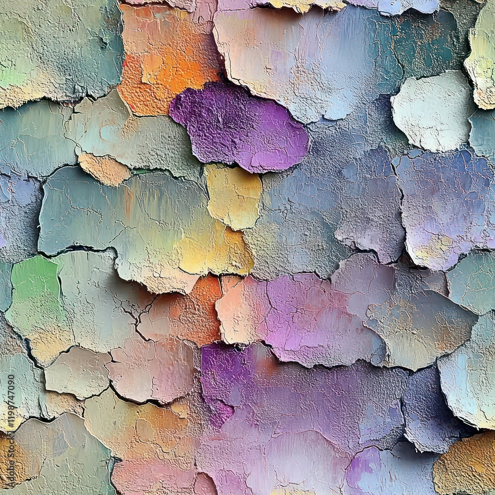 Obraz premium Seamless Abstract painting in the pastel earthy colors grunge texture pattern