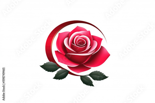 Celebrate your love with a red rose emblem logo an elegant design for valentine's romantic weddings anniversary invitations and passionate events