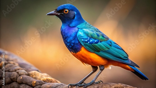 Superb Starling Tarangire National Park Tanzania Low Light Bird Wildlife Photography