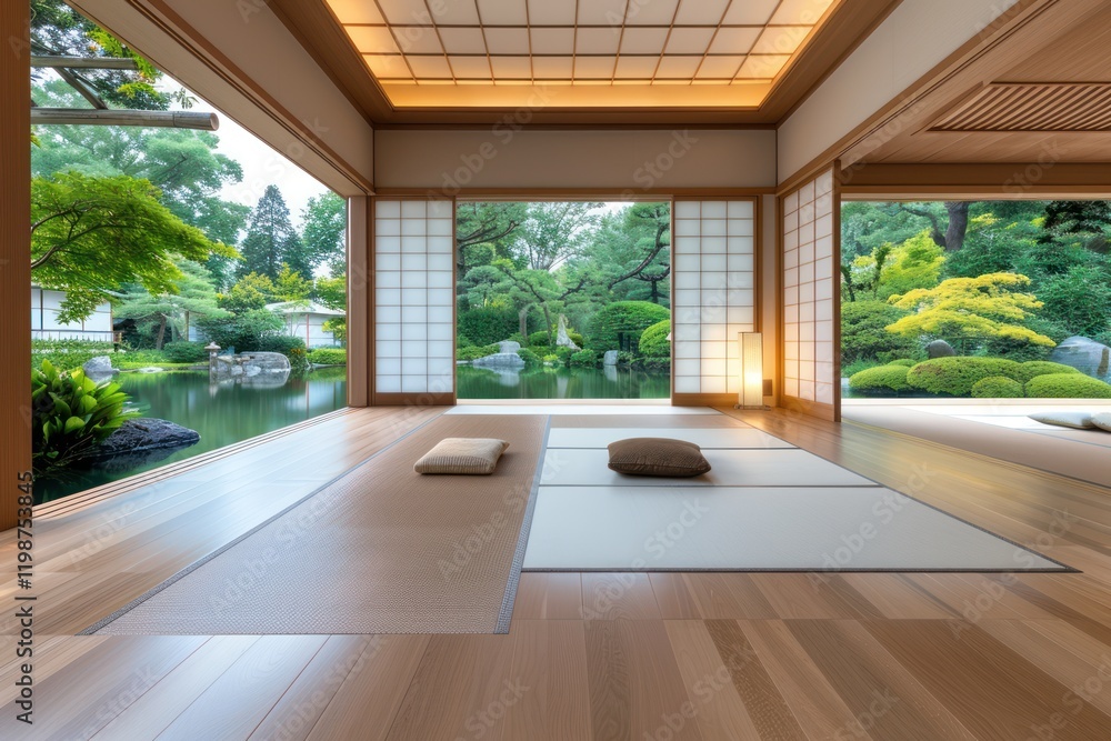 Tranquil Tatami Retreat: Japanese Garden Oasis Tranquil Tatami Retreat: Japanese Garden Oasis