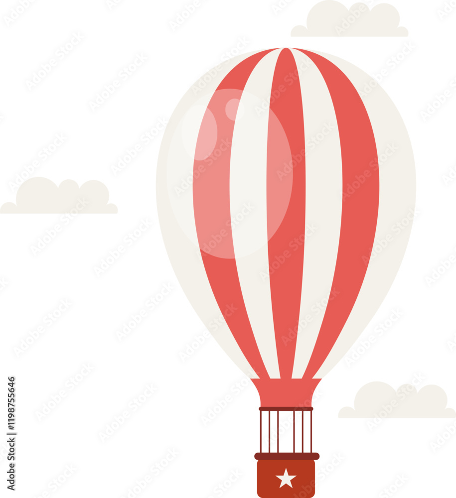 Obraz premium Hot Air Balloon Illustration