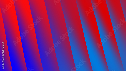 Red blue gradient The image can be named as Colorful abstract striped background with wavy lines and bright design photo