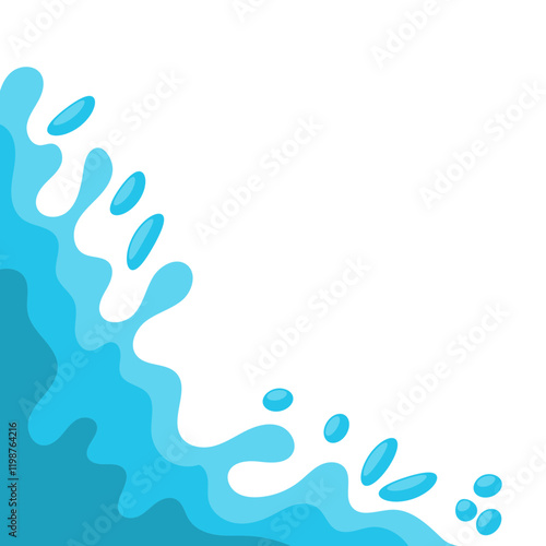 Water Shape Decoration Corner