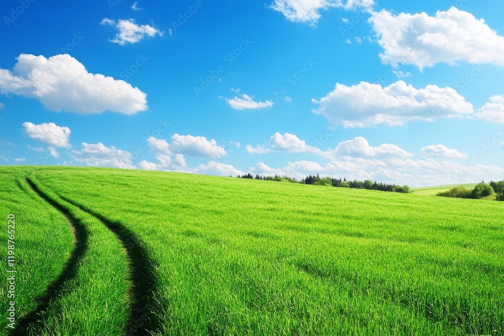 Fototapeta premium road to horizon, Generative AI