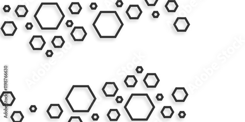 White hexagons geometric background, minimal. Honeycomb pattern with hexagon mesh. Texture bee comb grid. Flat vector illustration. Abstract Digital Blue Hexagons Business or Science Background. Tech.