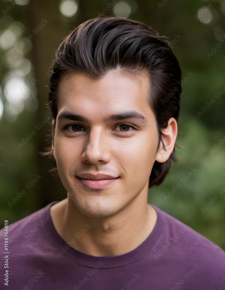 Radiant Outdoor Portrait of a Confident Young Woman Radiant Outdoor Portrait of a Confident Young Woman