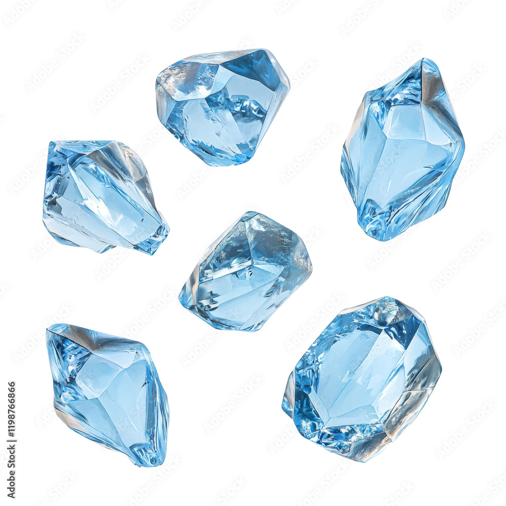 Fototapeta premium blue crystal chunk 