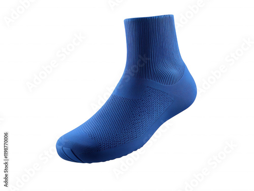 Stylish Blue Sock for Fitness and Everyday Wear, Athletic Use