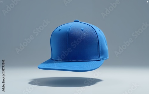 Mockup Buy Blue Baseball Cap Online Stylish Snapback Hat photo