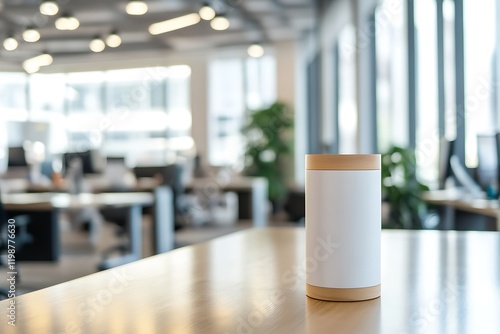 Wallpaper Mural Blurred empty open space office. Abstract light Torontodigital.ca