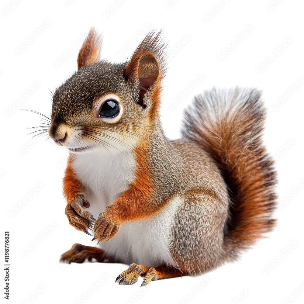 Adorable Squirrel Captured in a Detailed Portrait Showcasing Its Playful Nature and Charm Adorable Squirrel Captured in a Detailed Portrait Showcasing Its Playful Nature and Charm