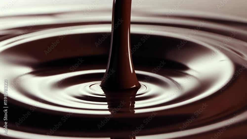 Melted Chocolate Pouring and Creating Ripples, pouring chocolate, chocolate ripples, dark chocolate, cocoa, liquid chocolate Melted Chocolate Pouring and Creating Ripples, pouring chocolate, chocolate ripples, dark chocolate, cocoa, liquid chocolate