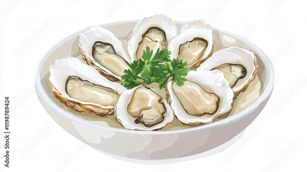 Fresh Oysters on a Plate: A Gourmet Seafood Delight | Indulge in the Ocean's Flavor with this Exquisite Culinary Masterpiece Fresh Oysters on a Plate: A Gourmet Seafood Delight | Indulge in the Ocean's Flavor with this Exquisite Culinary Masterpiece