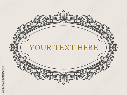 Elegant vintage frames with intricate floral and ornamental details, perfect for adding a classic touch to labels, invitations, and decorative borders in various design projects