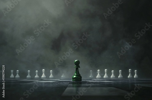 chess monarch on a chessboard photo