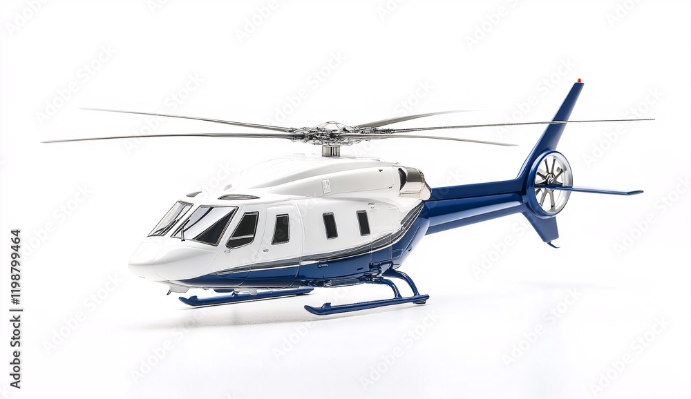 Fototapeta premium helicopter isolated on white