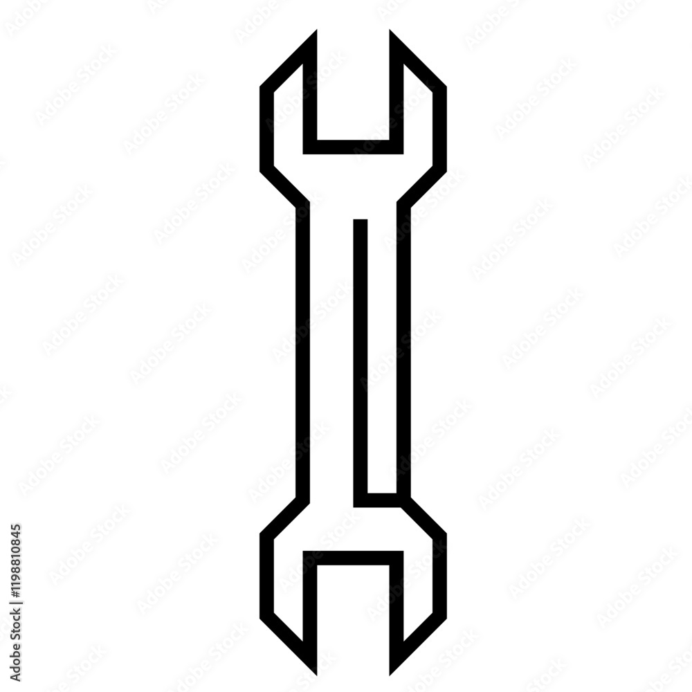 Wrench icon in minimal line art style for tools and mechanics.Strength and precision. Tools of progress. Engineering solutions.Perfect for repair services, toolkits, and industrial branding designs.
Wrench icon in minimal line art style for tools and mechanics.Strength and precision. Tools of progress. Engineering solutions.Perfect for repair services, toolkits, and industrial branding designs.