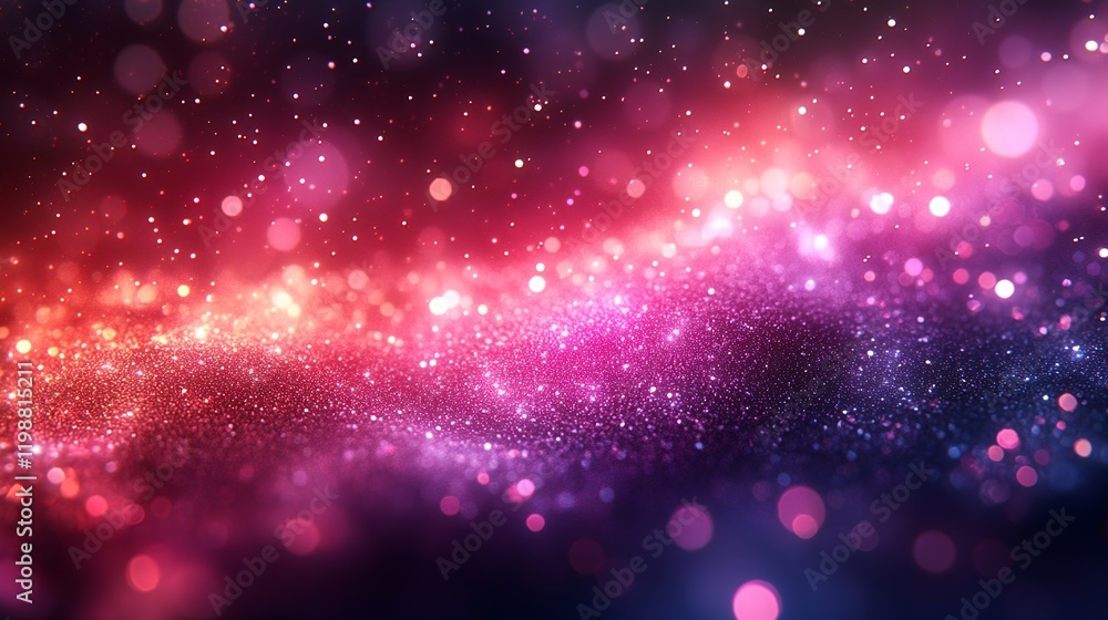 Sparkling Glitter Waves: A Dreamy Pink and Purple Abstract Sparkling Glitter Waves: A Dreamy Pink and Purple Abstract