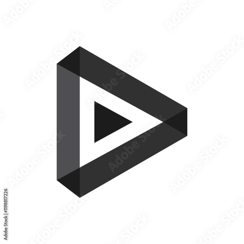 play media icon design vector template