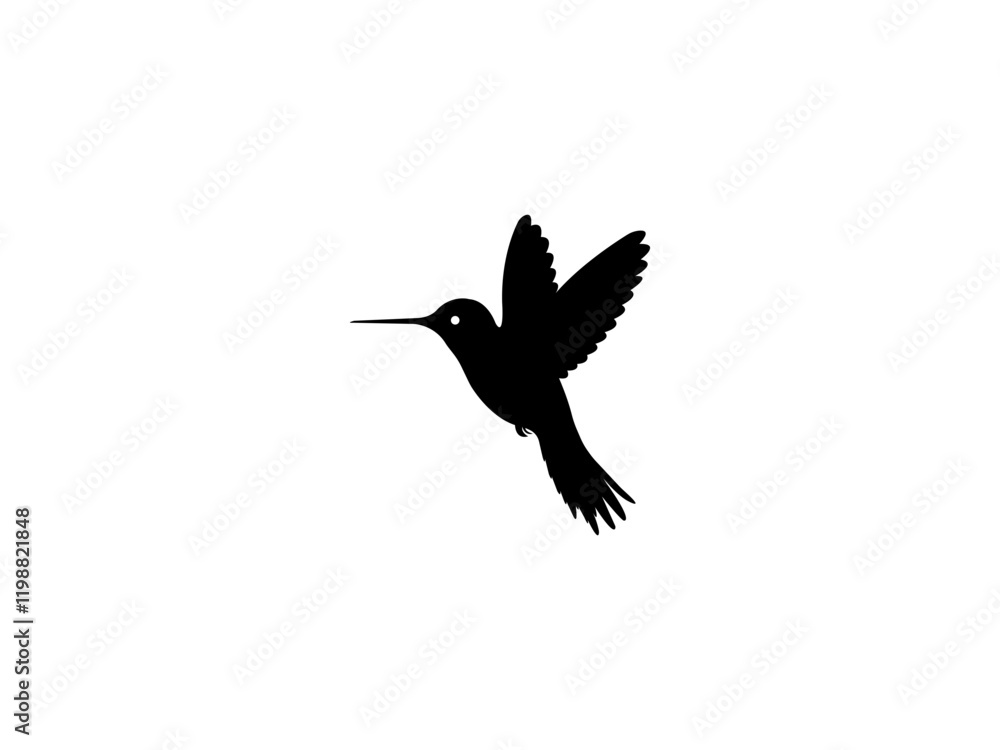 Obraz premium Hummingbird Logo Vector Image Design 