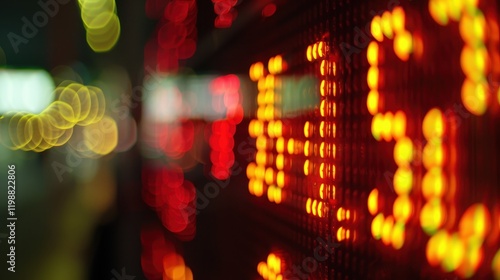 Close-up of Digital Fuel Price Display at Gas Station