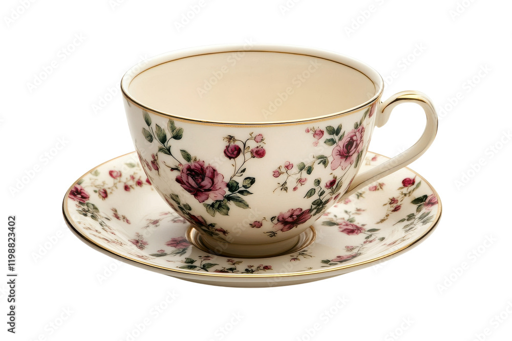 custom made wallpaper toronto digitalDelicate porcelain teacup with floral design on a matching saucer, perfect for afternoon tea and elegant gatherings