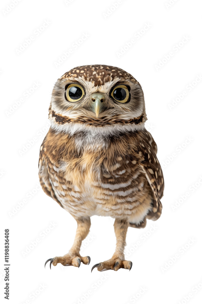 an owl, isolated on a transparent background, portrait-oriented, close-up photography an owl, isolated on a transparent background, portrait-oriented, close-up photography