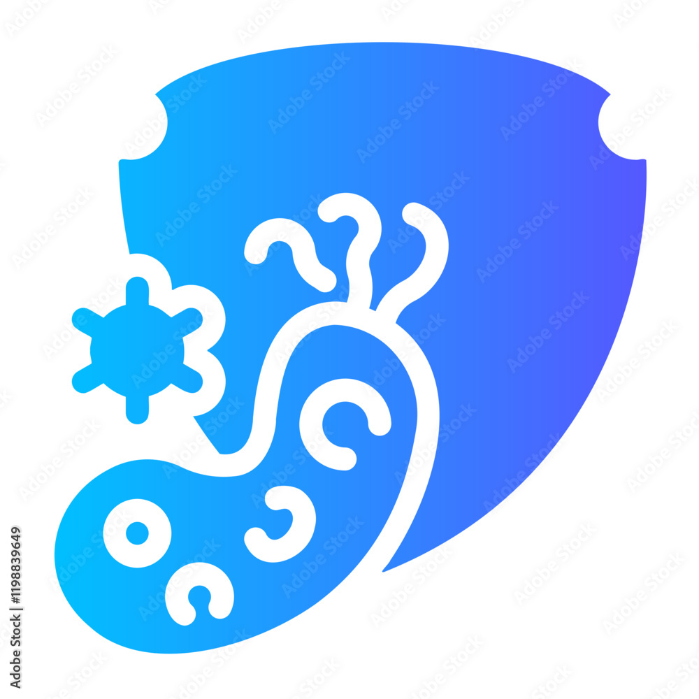 Obraz premium virus protection Gradient icon