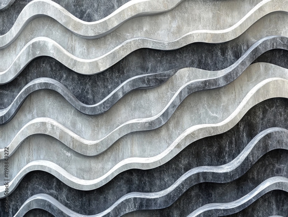 Wave Pattern Wall Close Up Wave Pattern Wall Close Up