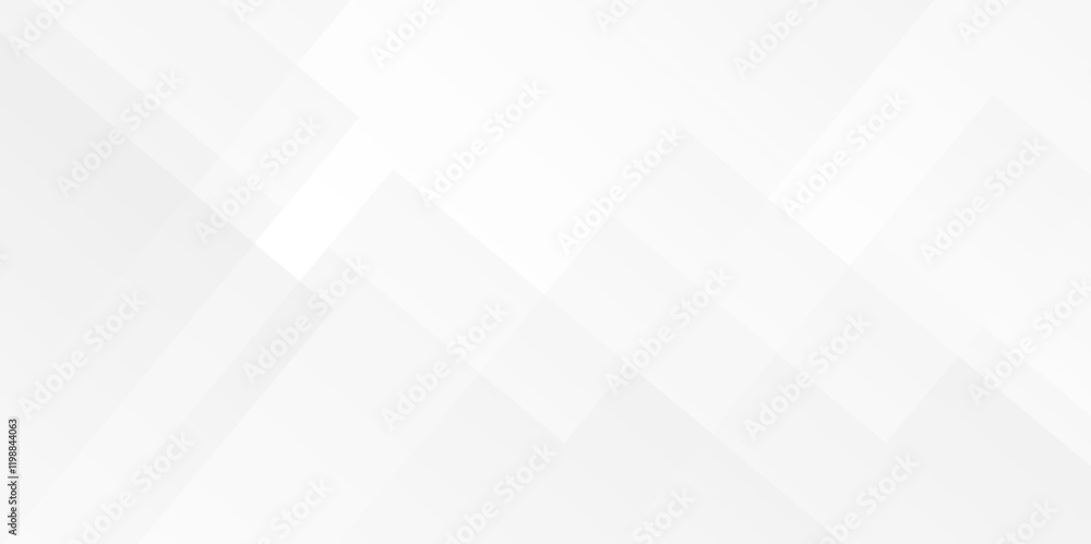 Fototapeta premium White and gray overlap triangle geometric technology pattern. minimal rectangle randomly arranged white lines transparent web square background layers. overlapping presentation design.