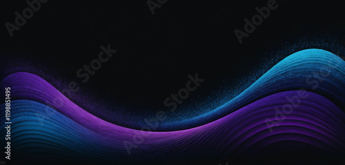 Wallpaper Mural a blue and purple wavy lines
 Torontodigital.ca
