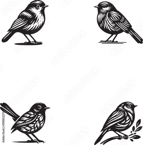Rubin Silhouette Collection - Vector Illustrations in Black and White