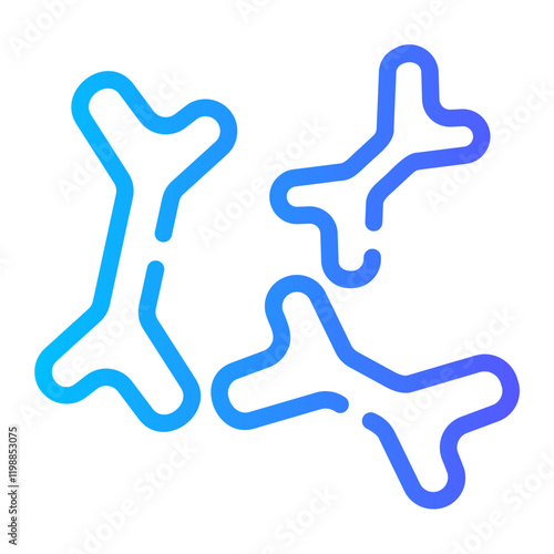 bifidobacteria Line Gradient Icon