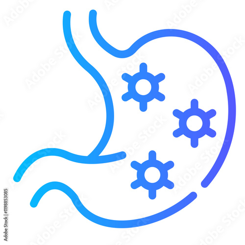 diarrhea Line Gradient Icon