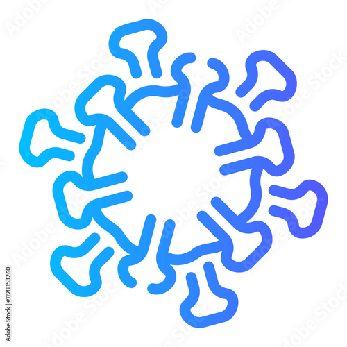 organism Line Gradient Icon