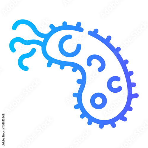 bacillus Line Gradient Icon