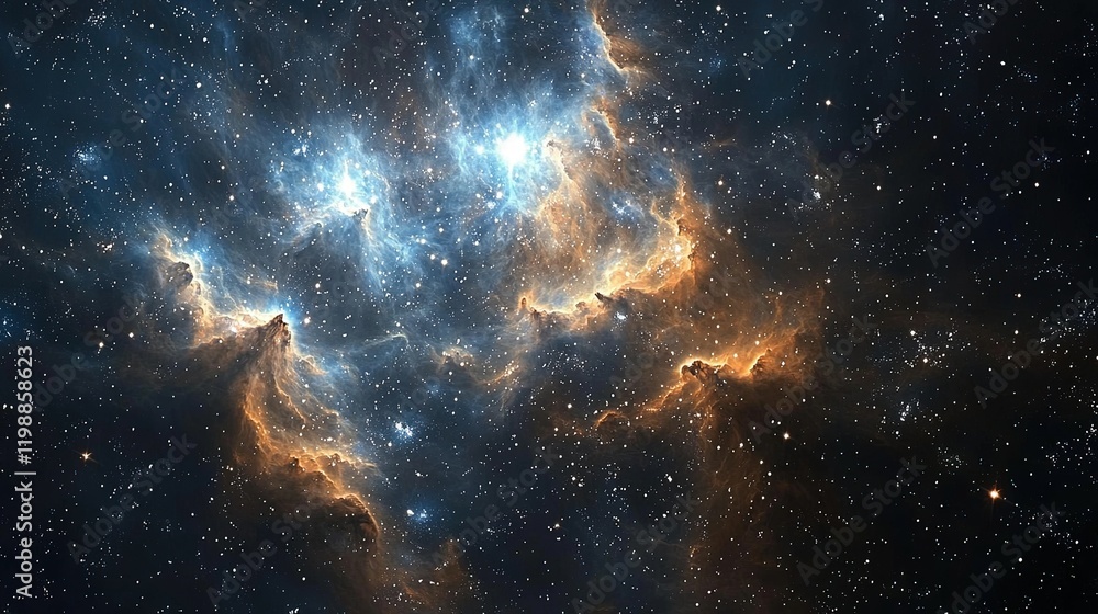 Obraz premium Cosmic Nebula: Celestial Wonders