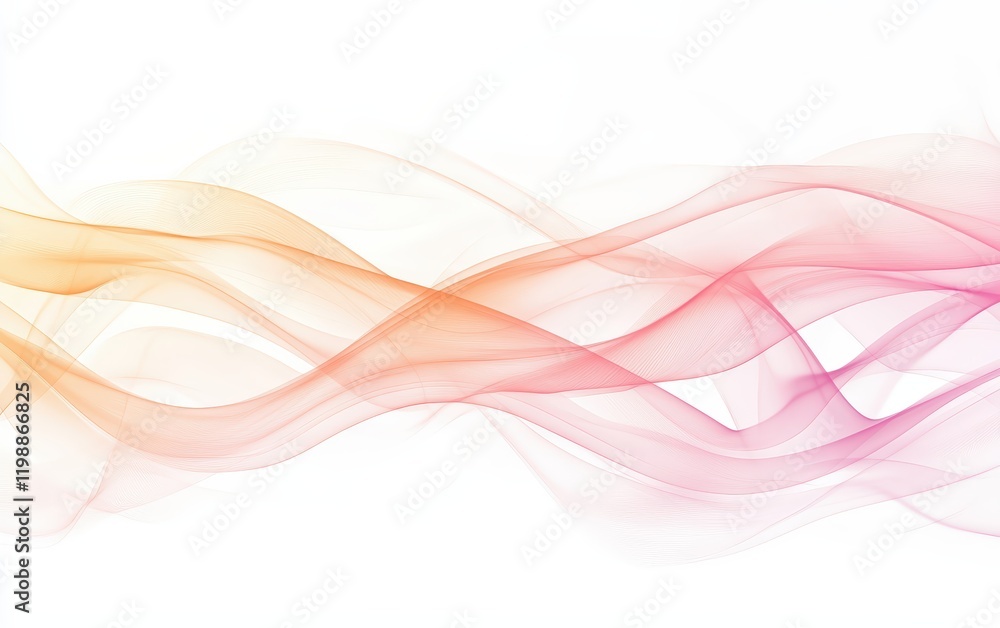 Soft, gradient smoke in pink and peach tones, gently diffusing on a white background Soft, gradient smoke in pink and peach tones, gently diffusing on a white background