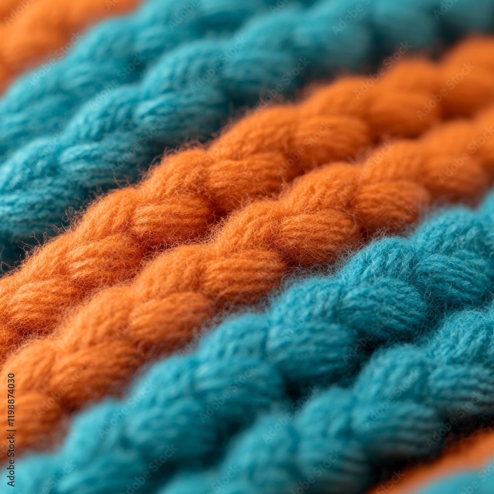 Contemporary Handwoven Textile Geometric Turquoise and Orange Pattern - Trendsetting Artisan Craft Fabric for Modern Minimalist Fashion and Interior Design Applications Contemporary Handwoven Textile Geometric Turquoise and Orange Pattern - Trendsetting Artisan Craft Fabric for Modern Minimalist Fashion and Interior Design Applications