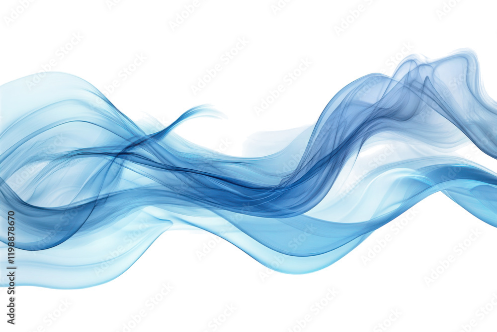 Soft blue wave patterns flowing across a white background create a serene and calming visual effect Soft blue wave patterns flowing across a white background create a serene and calming visual effect