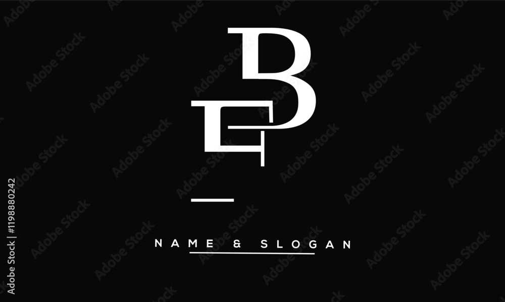 FB, BF Abstract Letters Logo Monogram FB, BF Abstract Letters Logo Monogram