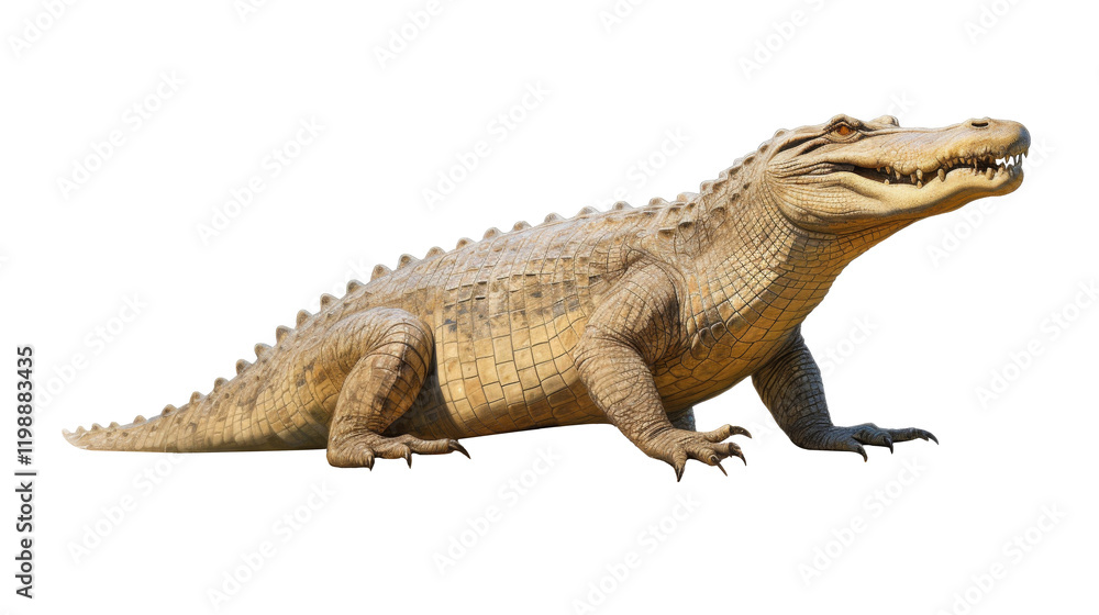 big crocodile looking isolated on white big crocodile looking isolated on white