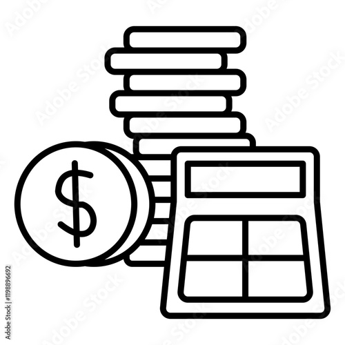Expenses  Icon Element For Design