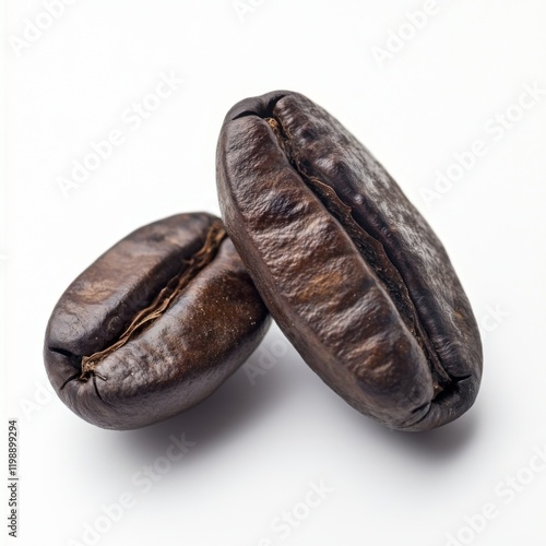 Wallpaper Mural Close-up of Two Roasted Coffee Beans Torontodigital.ca