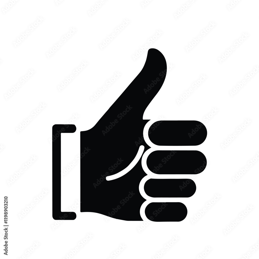 Simple Thumbs Up Vector Graphic Simple Thumbs Up Vector Graphic