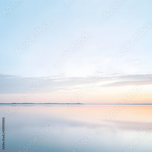 Wallpaper Mural A serene sunrise, soft pastel skies, with hints of hope and rebirth Torontodigital.ca