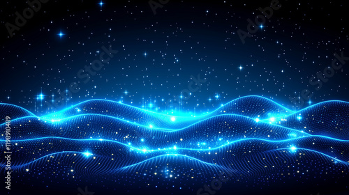 Celestial Constellation Illustration in a Starry Night Sky with Cosmic Elegance