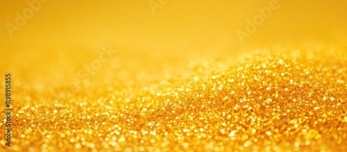 Glittering gold texture with blurred background and soft light reflections ideal for luxury and elegance themes Copy Space photo