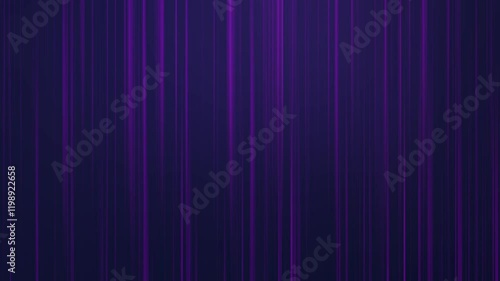 Loopable animation of vertical purple light beams gracefully shifting side to side against a dark backdrop - futuristic and atmospheric vibe, ideal for tech, sci-fi, or abstract-themed visuals photo