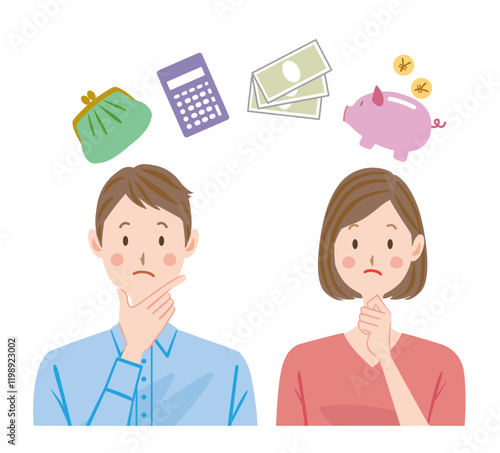 お金のことを考える夫婦